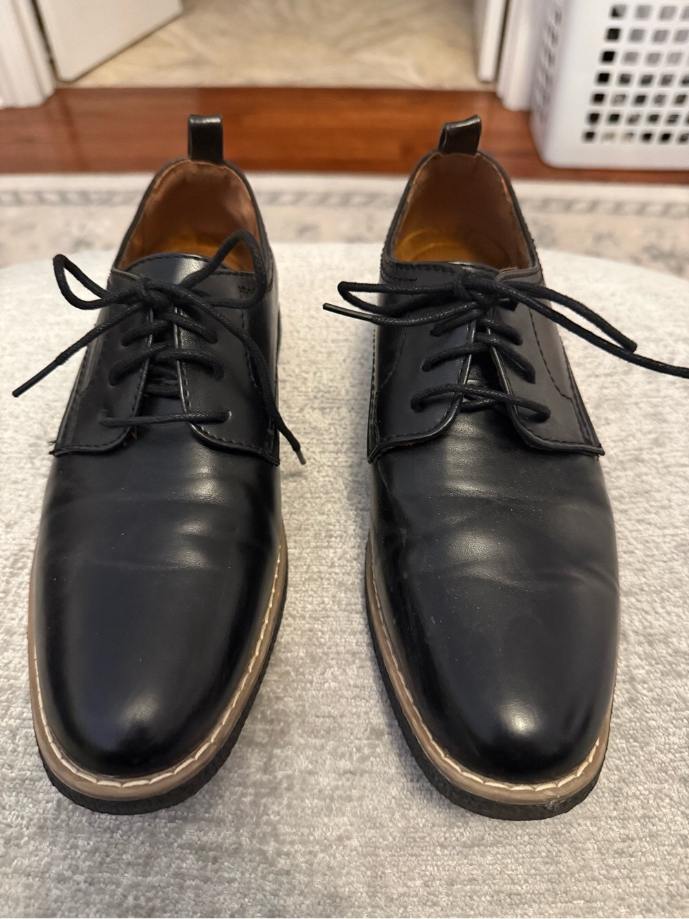 Deer Stags Zander Black Oxford Dress Shoes Men’s 6M Like New Memory Foam
